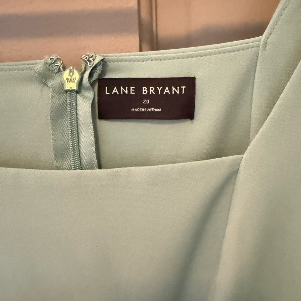 Lane Bryant Pastel Green Midi Dress - Picture 3 of 4